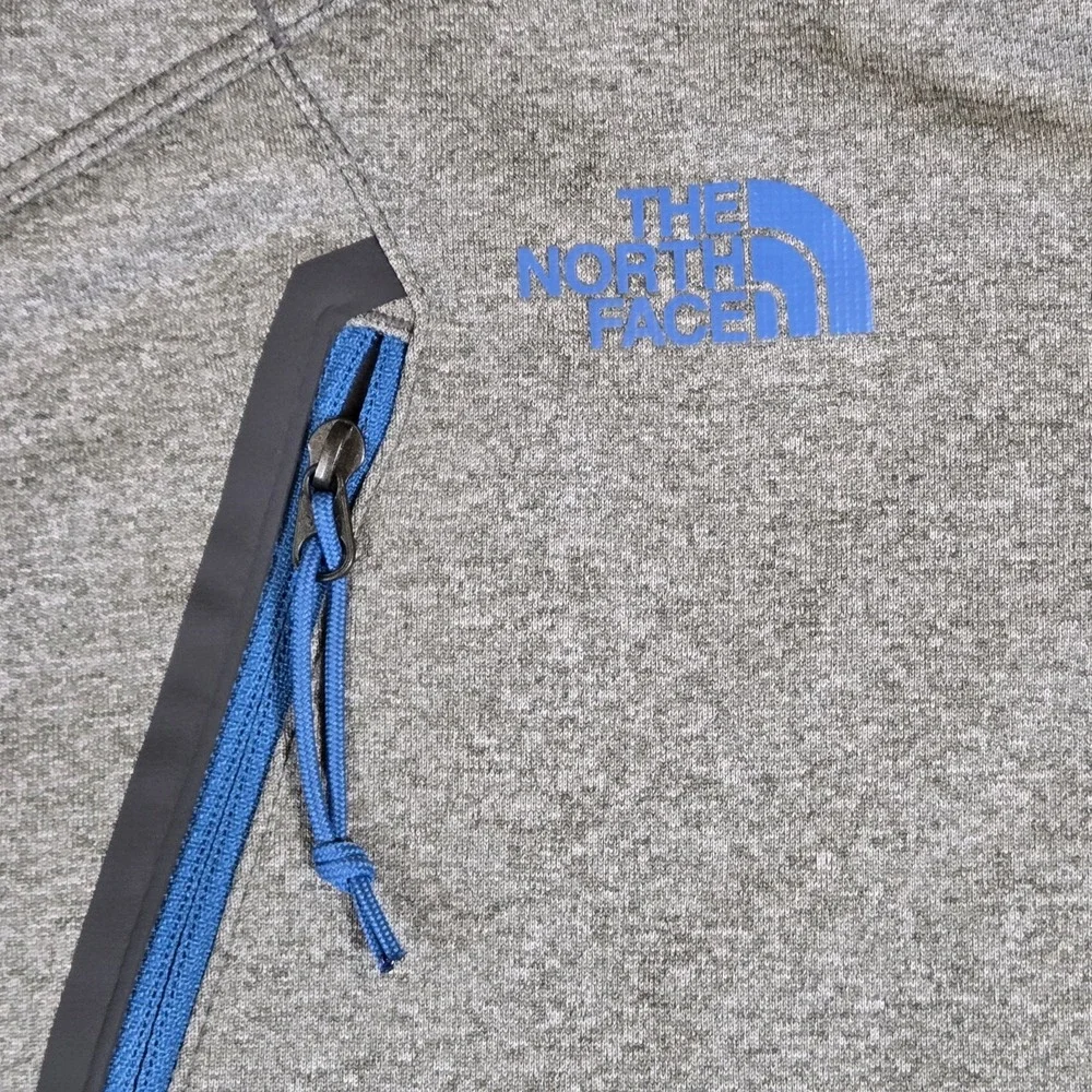 The North Face Mens 2XL Gray Canyonlands Full Zip Fleece Stretch Jacket Hiking